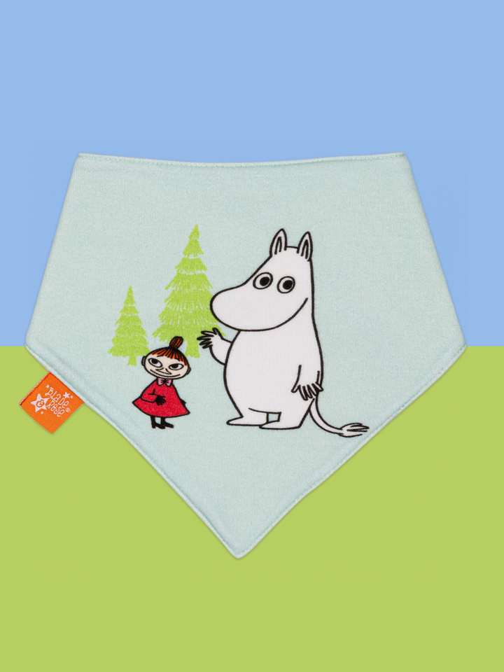 Moomin™ Organic Free To Explore Pale Blue Bib