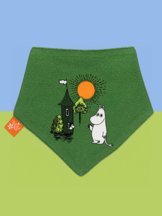 Moomin™ Organic Free To Explore Khaki Bib - Blade & Rose UK