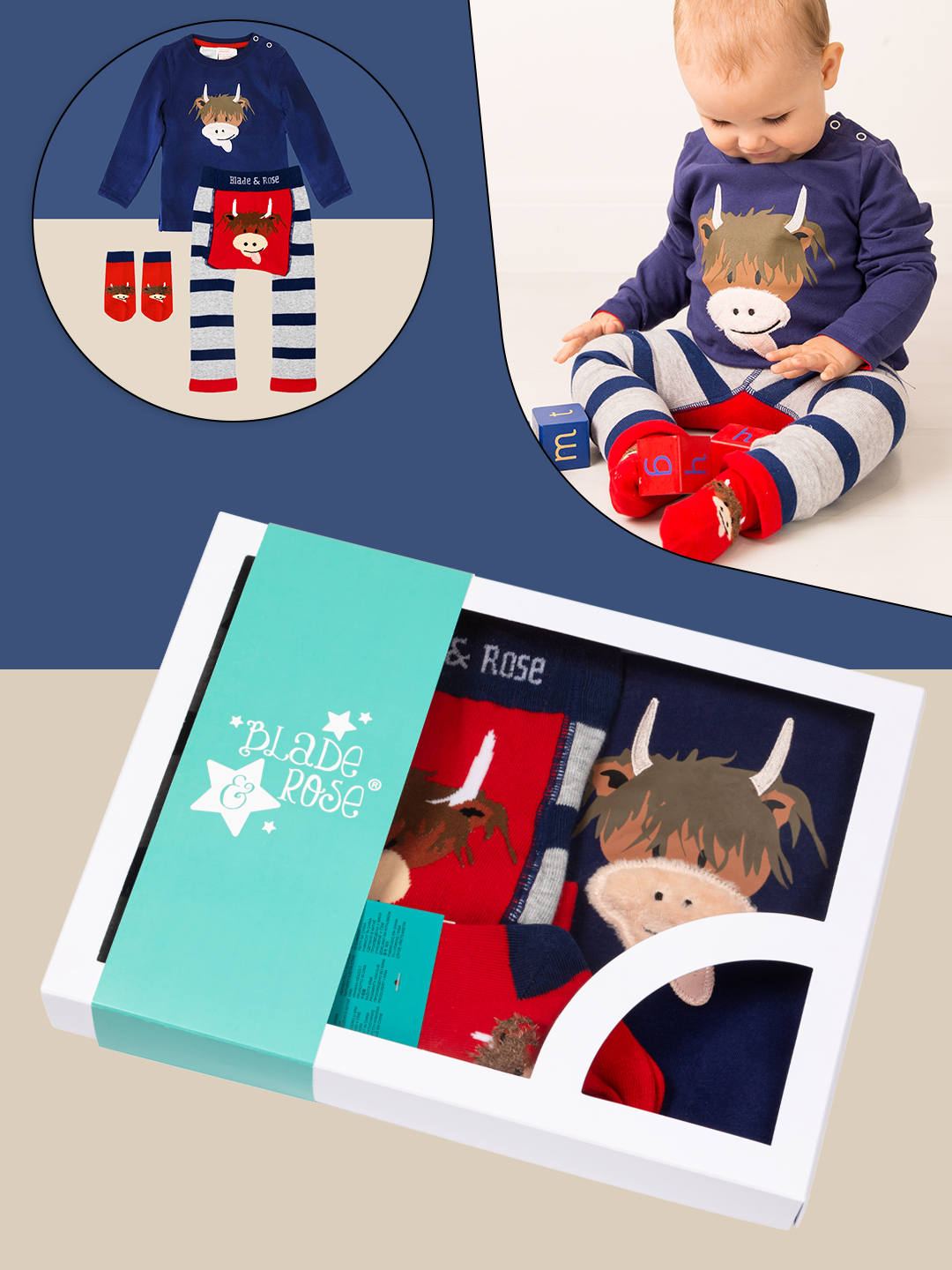 Hamish Highland Cow Gift Box Set - Blade & Rose UK