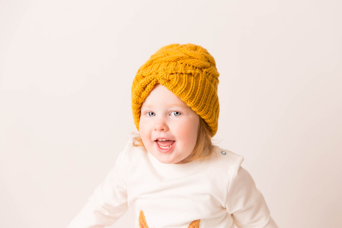 Mustard Bow Hat