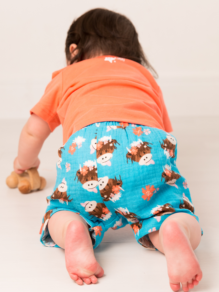 Bonnie Highland Cow Lightweight Summer Outfit (2PC) - Blade & Rose UK