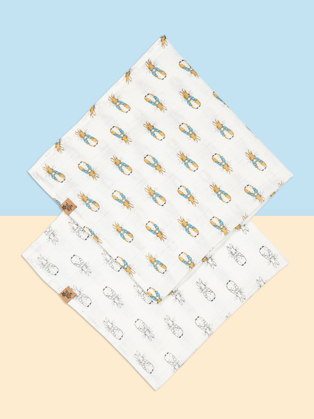 Peter Rabbit™ Neutral Muslin Squares