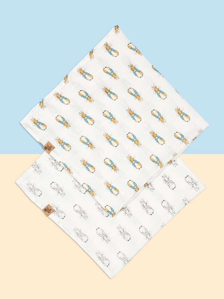 Peter Rabbit™ Neutral Muslin Squares