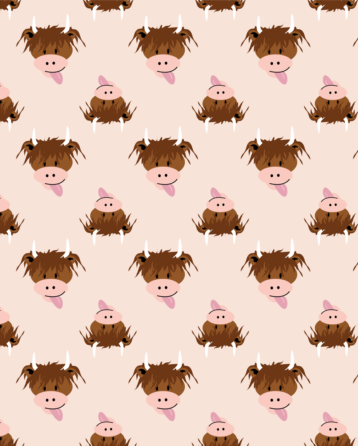 Neutral Highland Cow