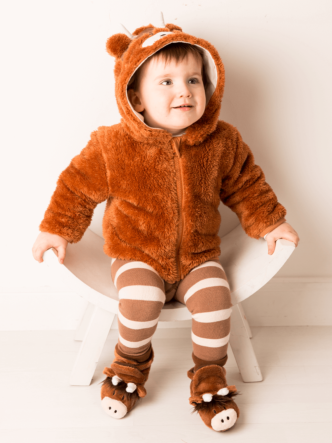 Neutral Highland Cow Booties - Blade & Rose UK