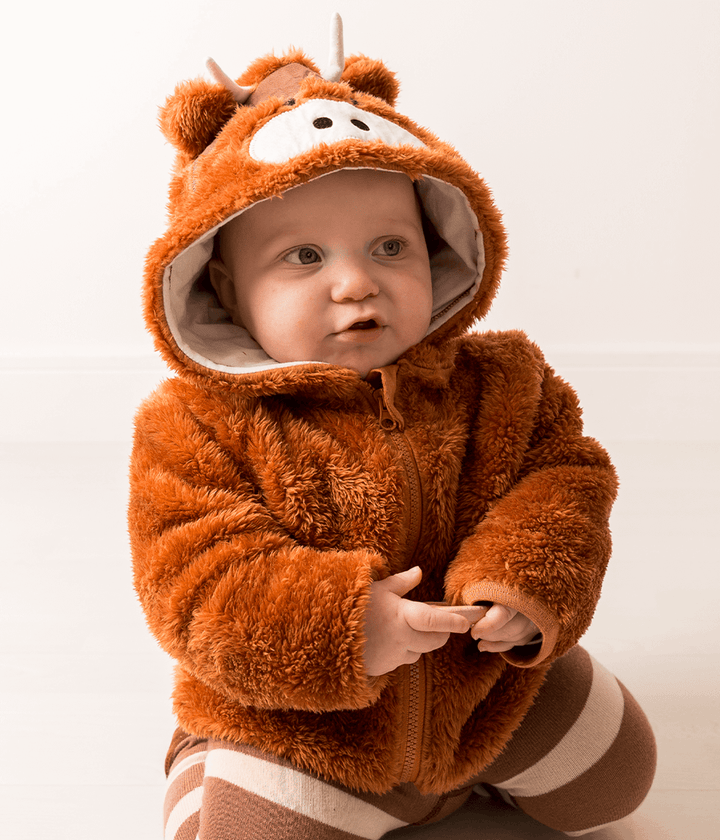 Neutral Highland Cow Hoodie