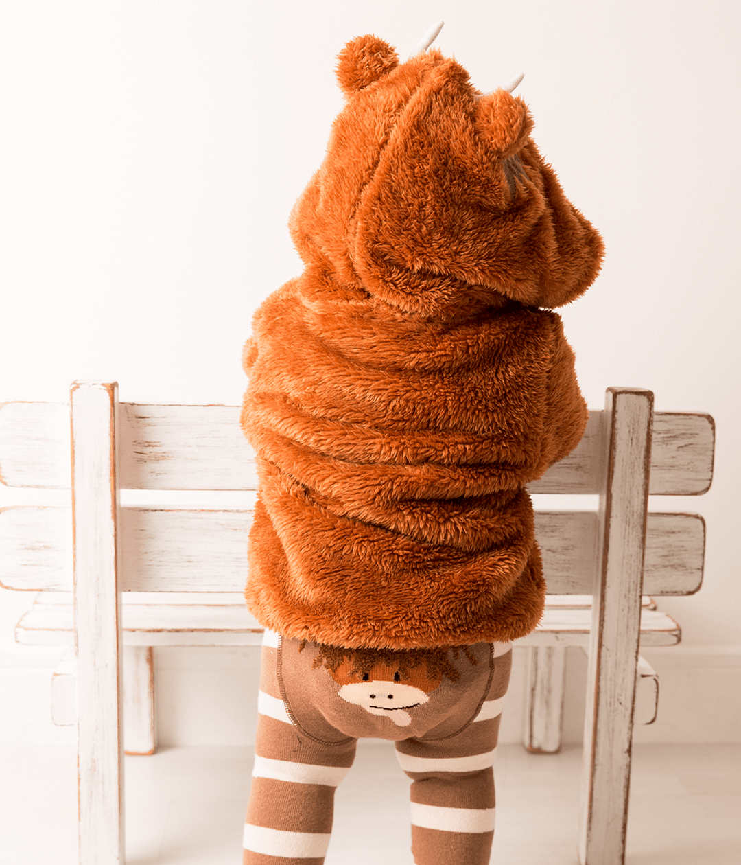 Neutral Highland Cow Hoodie