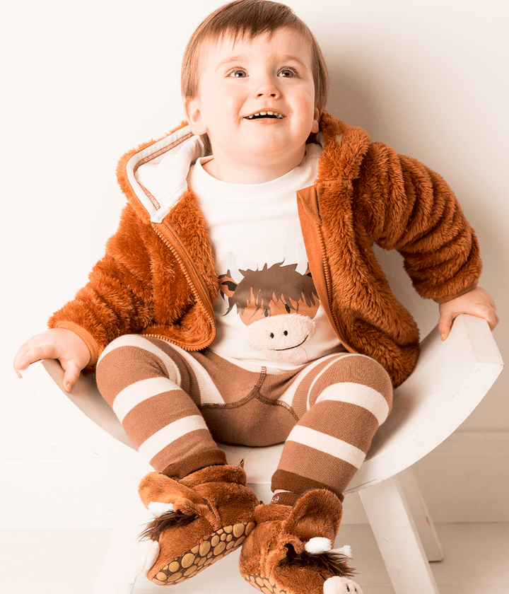 Neutral Highland Cow Hoodie