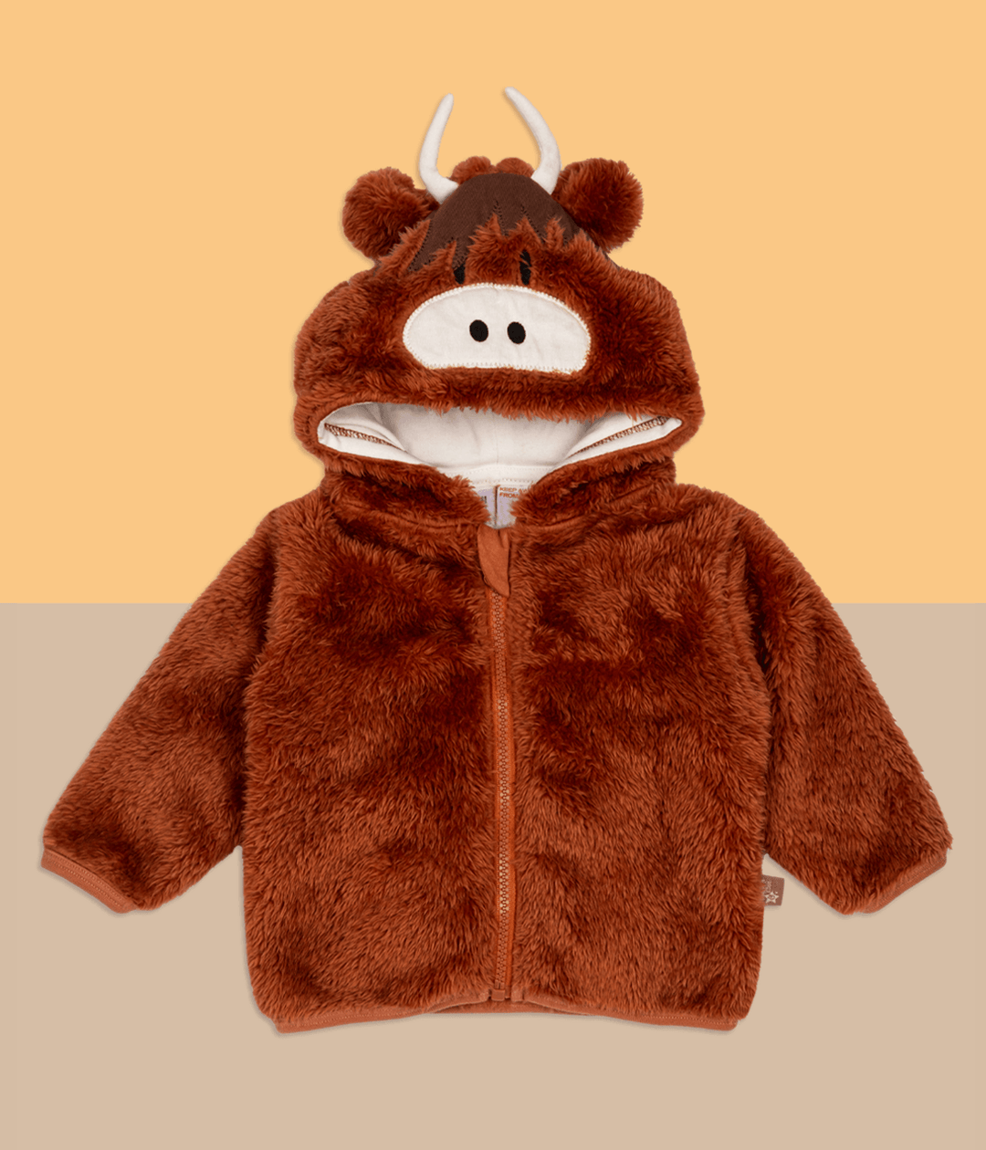 Neutral Highland Cow Hoodie