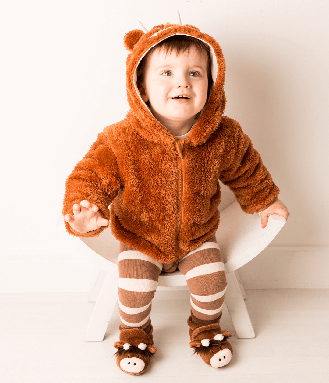 Neutral Highland Cow Hoodie