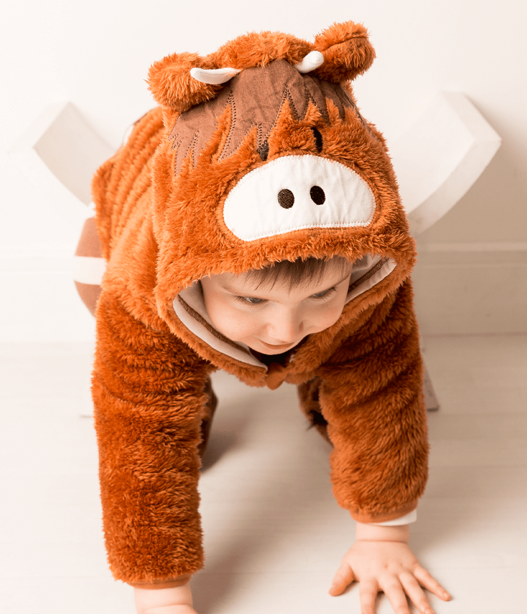 Neutral Highland Cow Hoodie