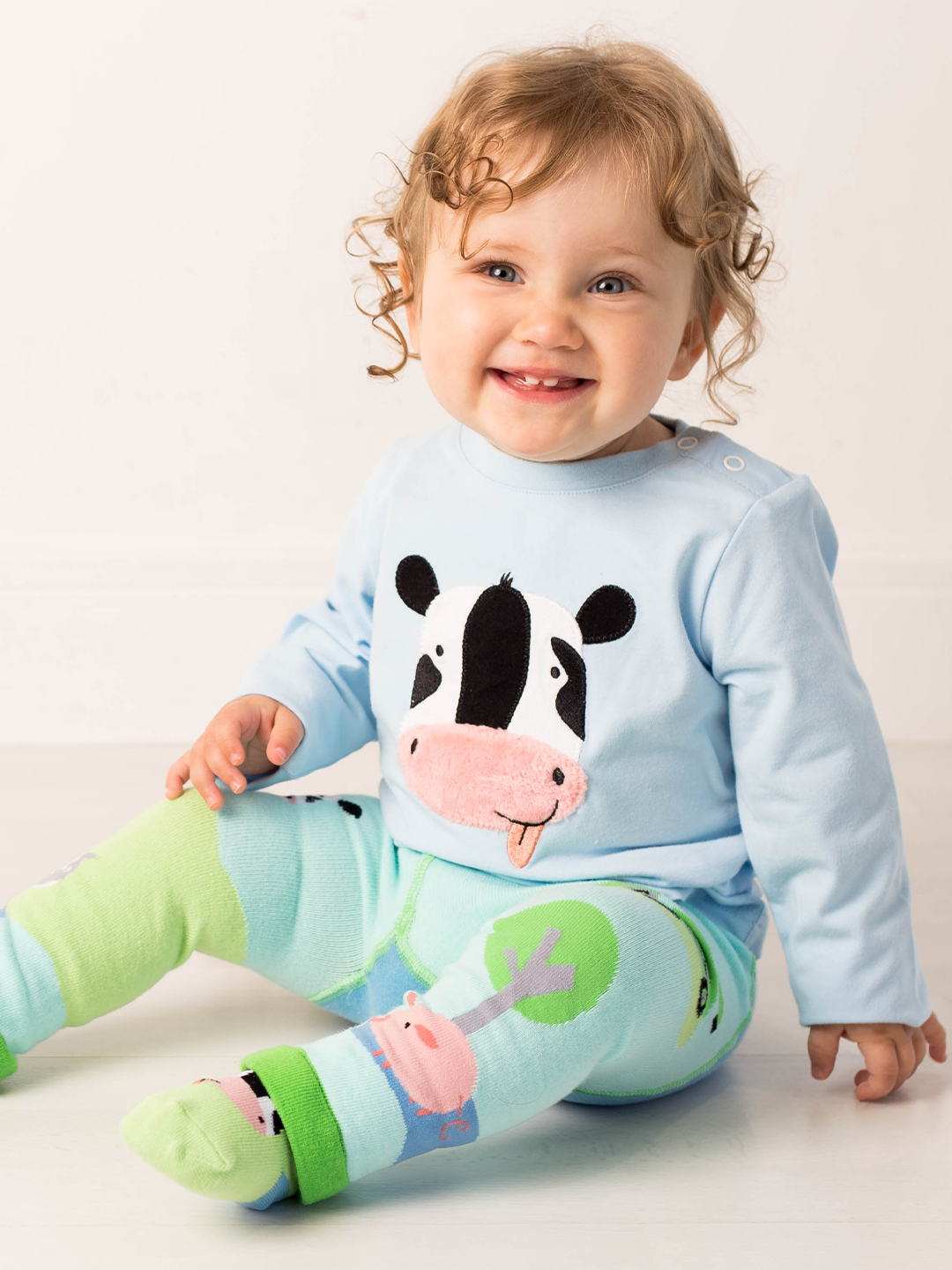 Cow print baby leggings hot sale