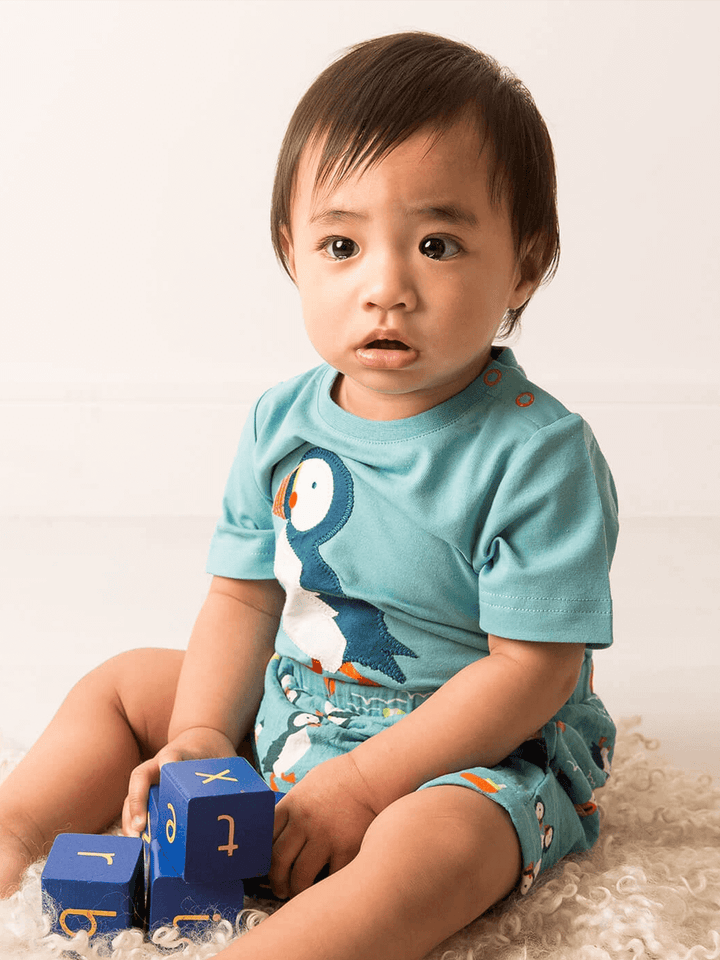 Kenzie the Puffin Muslin Shorts