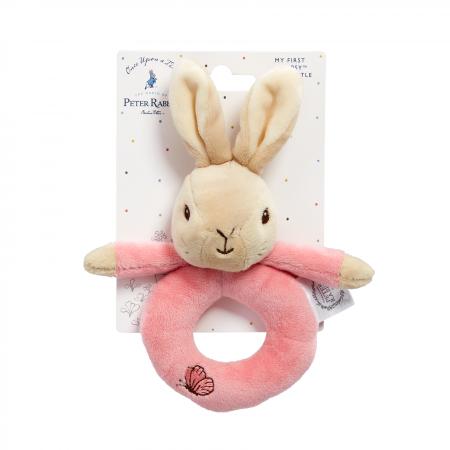 Flopsy Bunny Plush Ring Rattle Toy