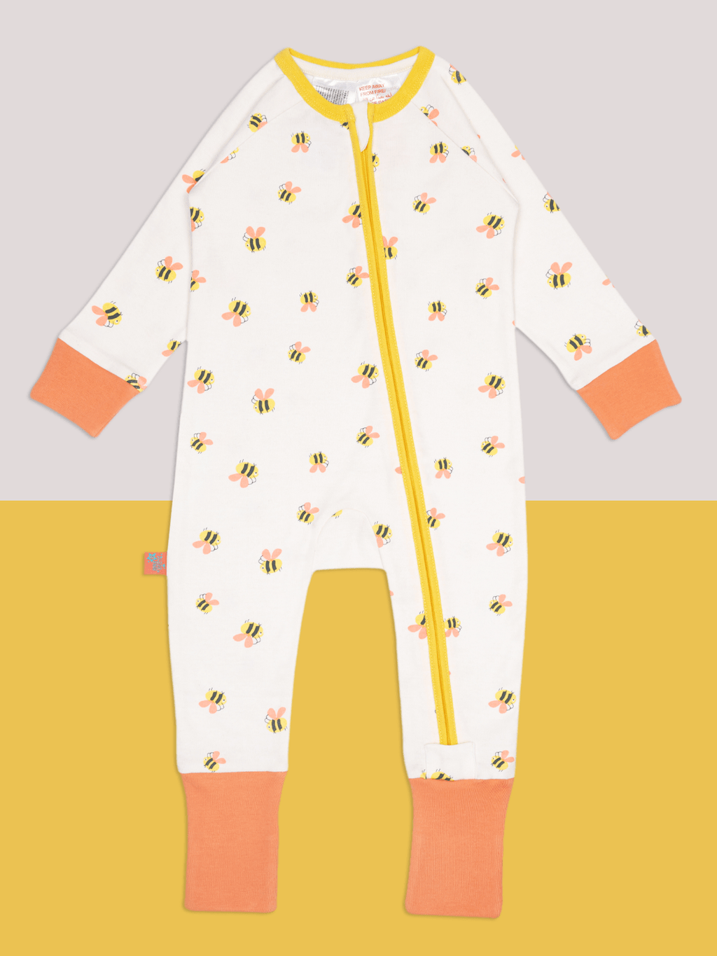 Honey Bee Zip-Up Romper Playsuit