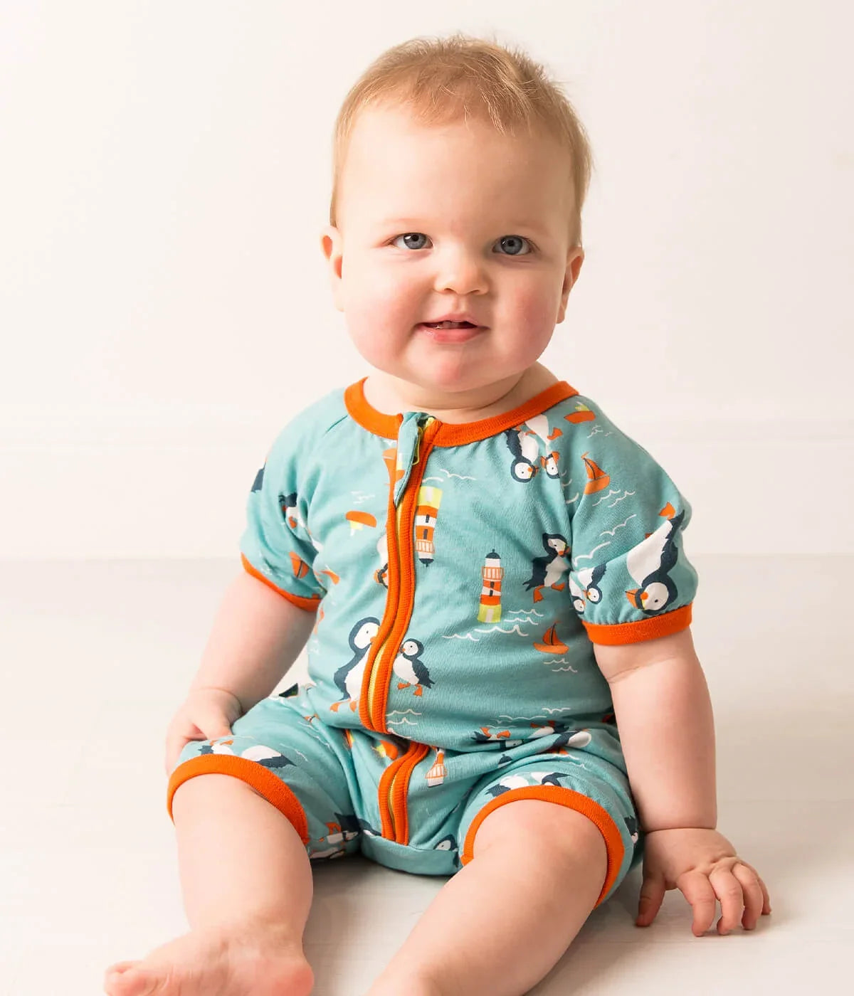 Kenzie the Puffin Summer Romper Playsuit