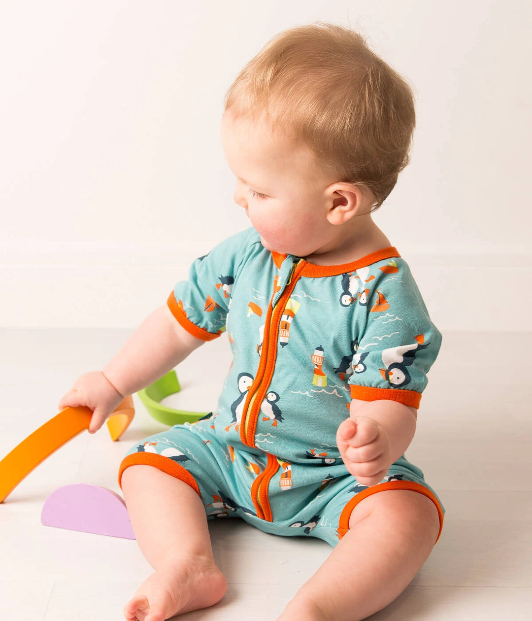 Kenzie the Puffin Summer Romper Playsuit