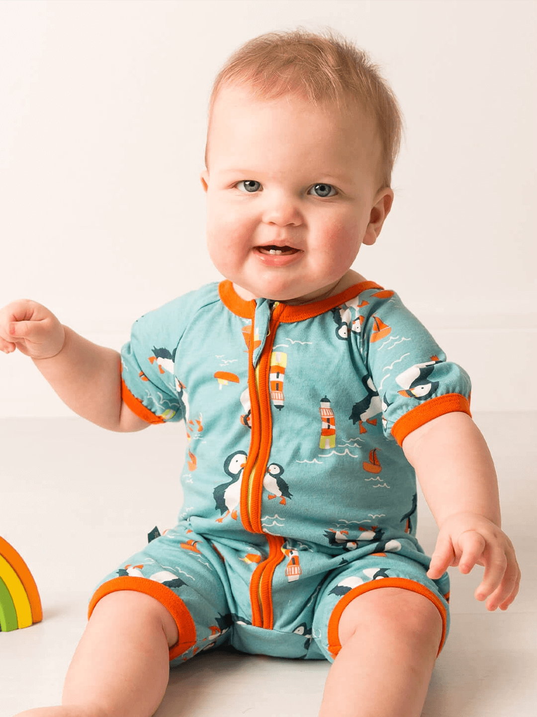 Kenzie the Puffin Summer Romper Playsuit
