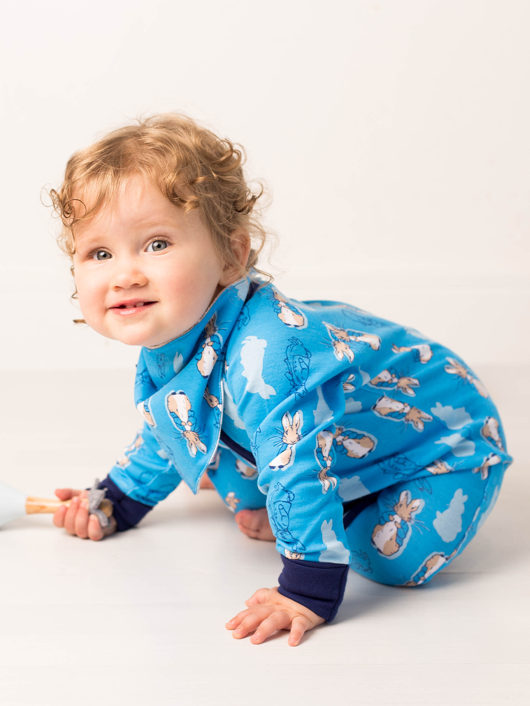 Peter Rabbit™ Navy Romper/Bib Gift Box Set