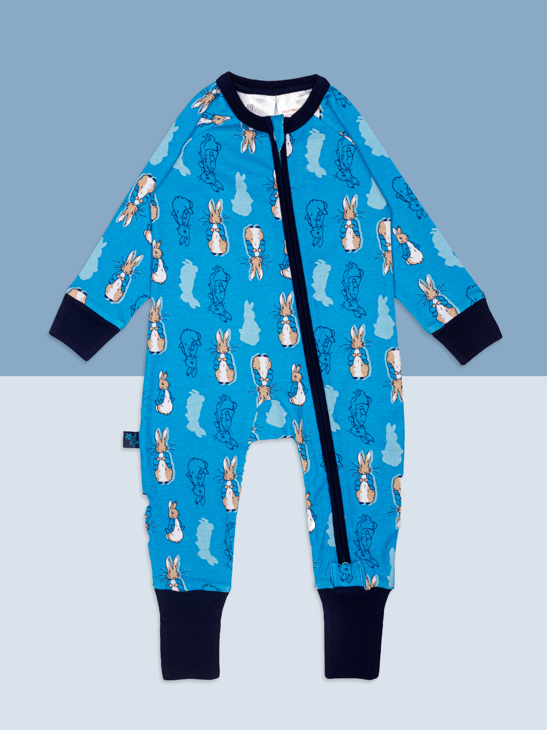 Peter Rabbit Navy Zip-Up Romper