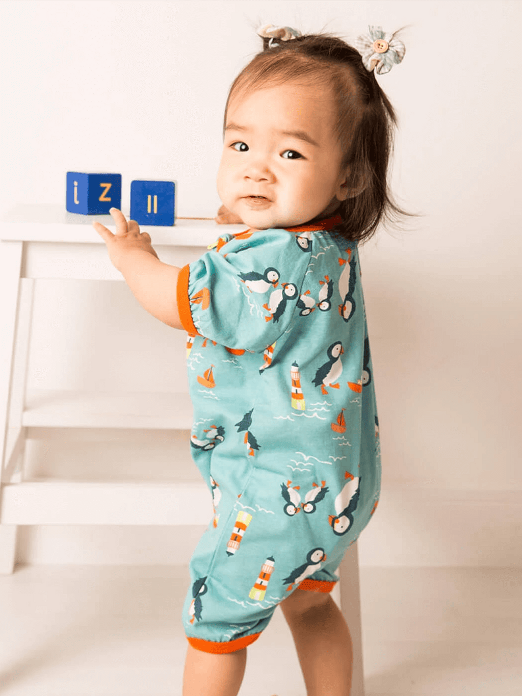 Kenzie the Puffin Summer Romper Playsuit