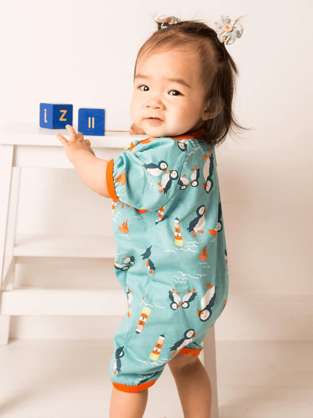 Kenzie the Puffin Summer Romper Playsuit