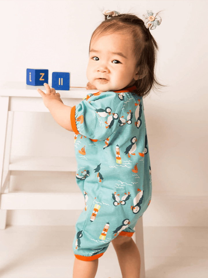 Kenzie the Puffin Summer Romper Playsuit