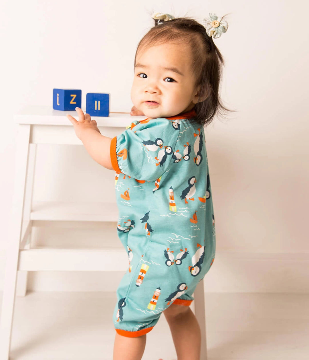 Kenzie the Puffin Summer Romper Playsuit