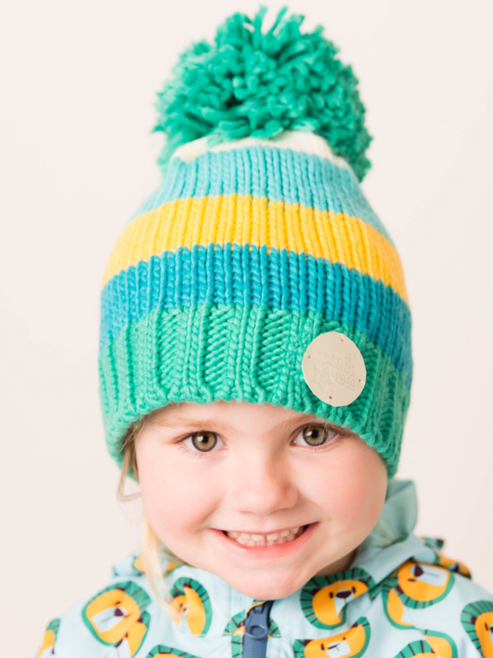 Striped Bobble Hats