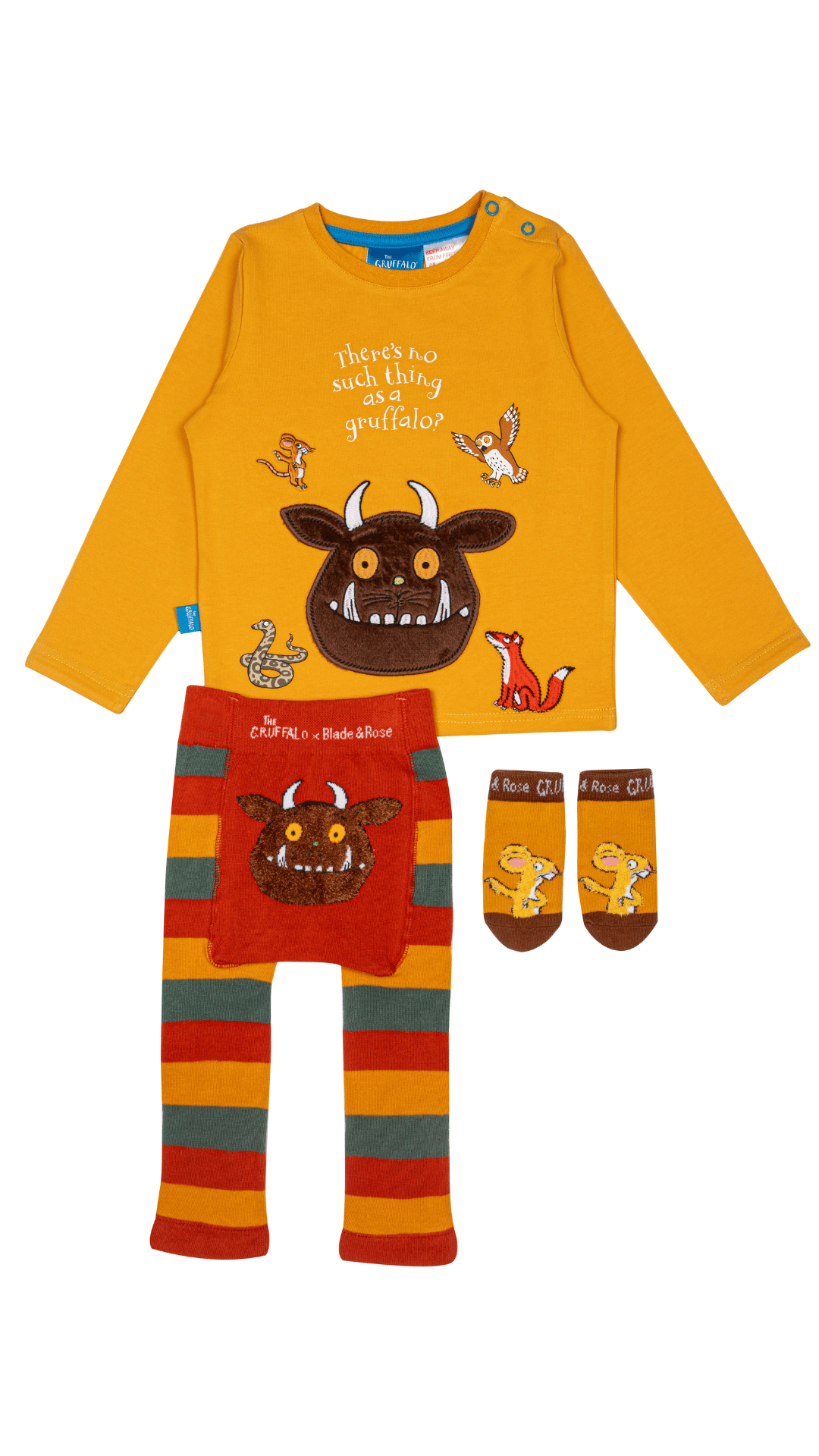 The Gruffalo Outdoor Adventure 3PC Gift Set - Mouse Socks