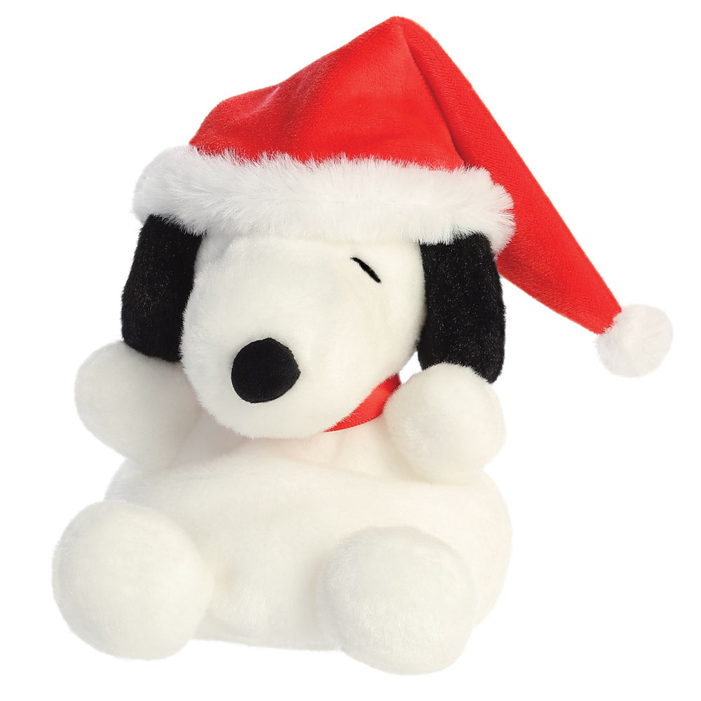 Santa Snoopy Palm Pals Soft Toy