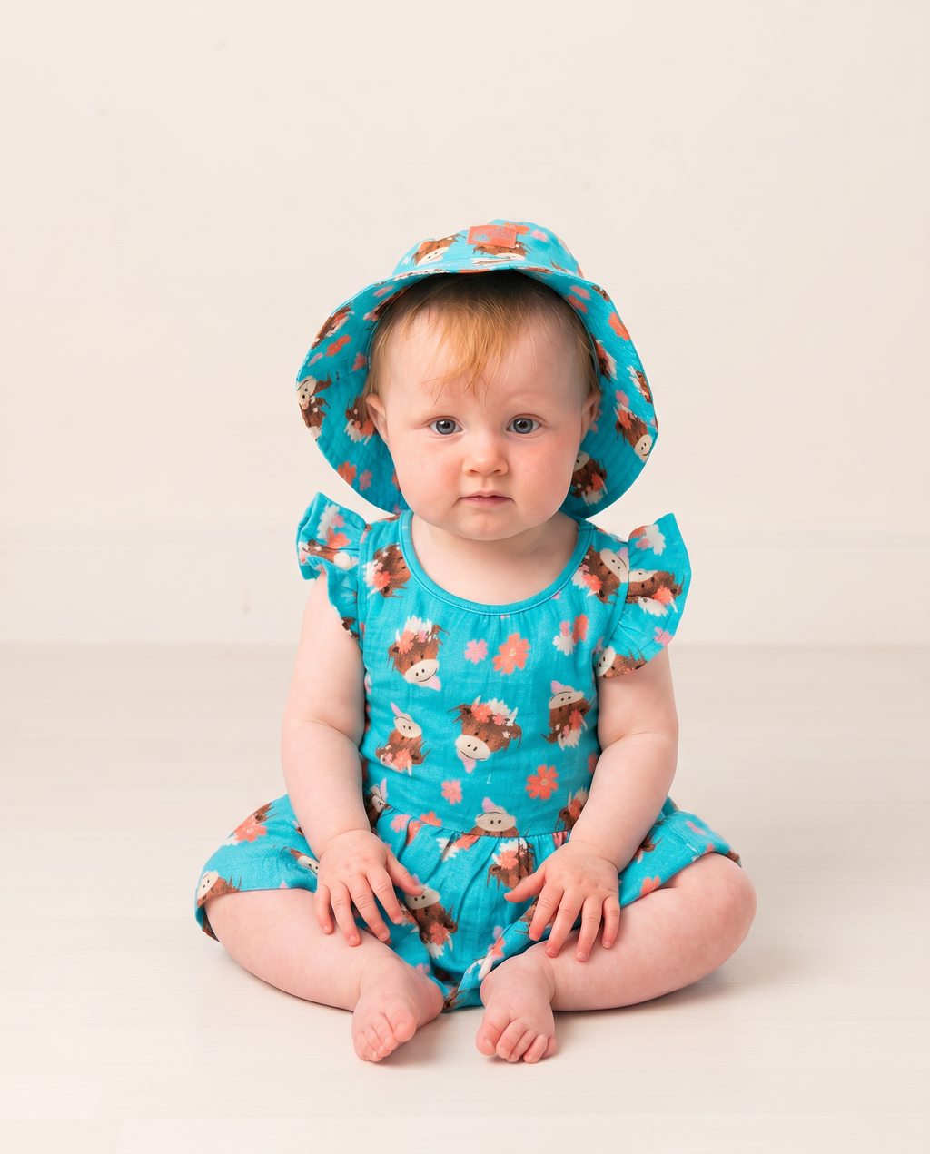 Bonnie Highland Cow Summer Dress