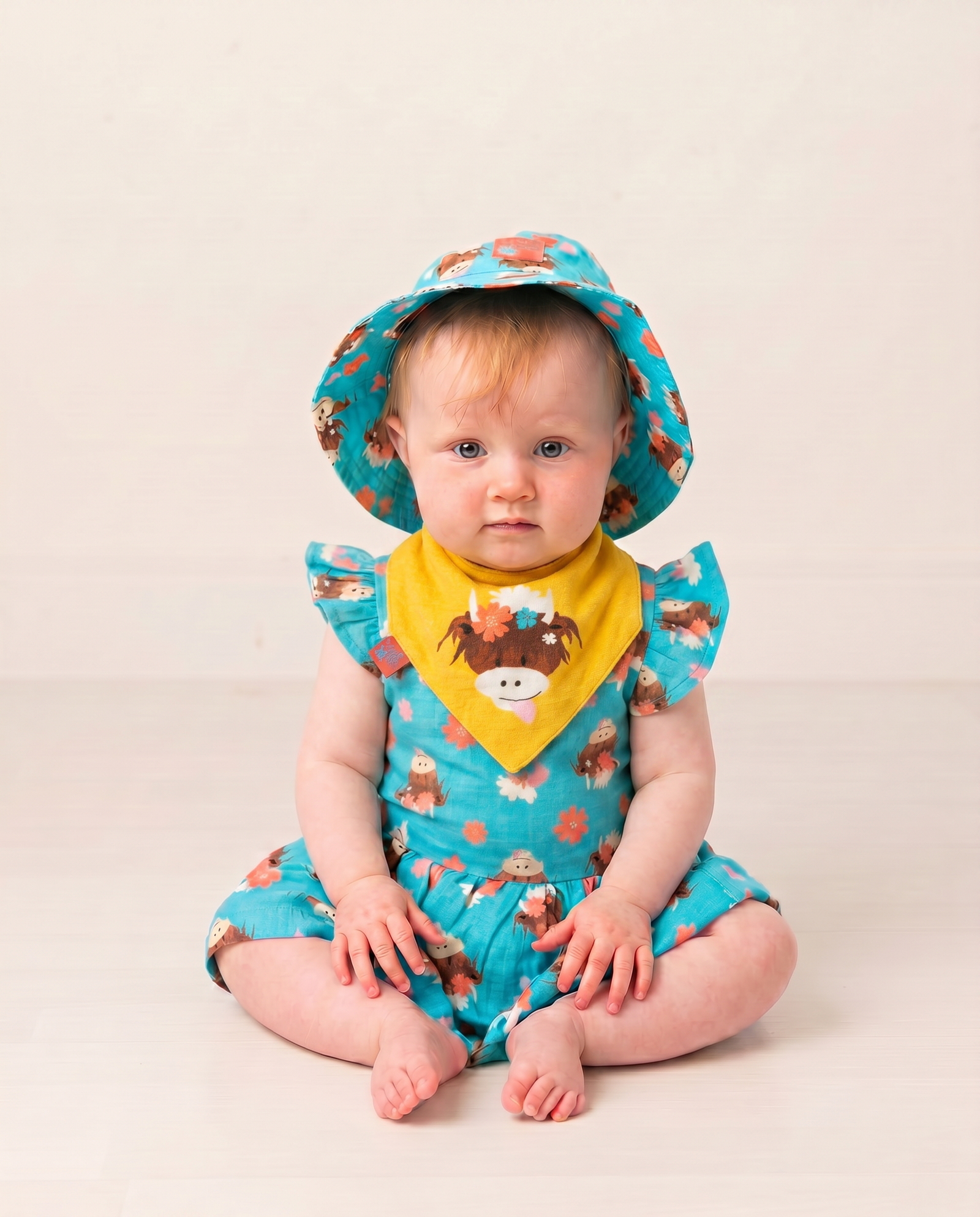 Bonnie Highland Cow Summer Dress