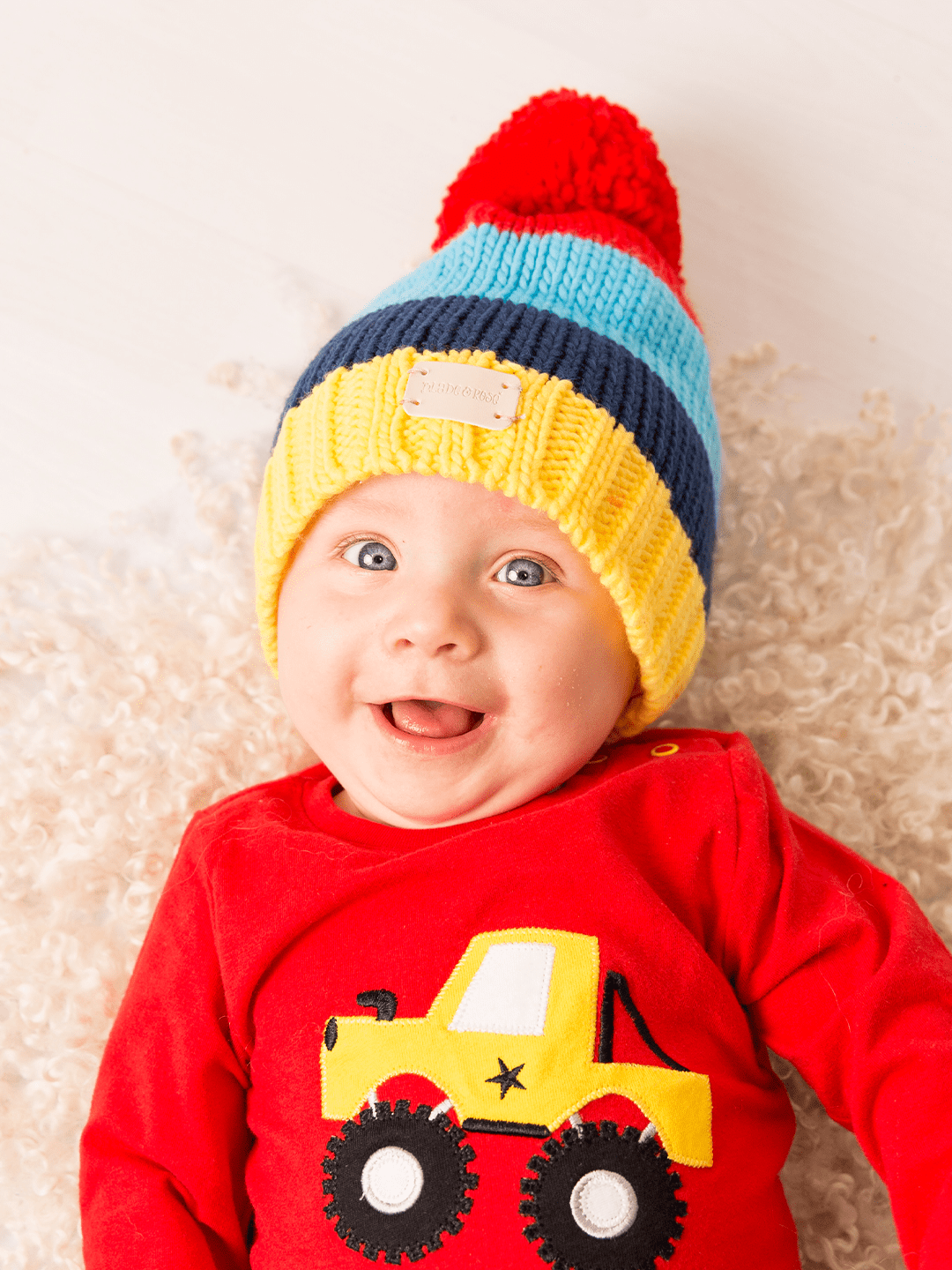 Bright Stripe Bobble Hat Blade Rose Blade Rose UK