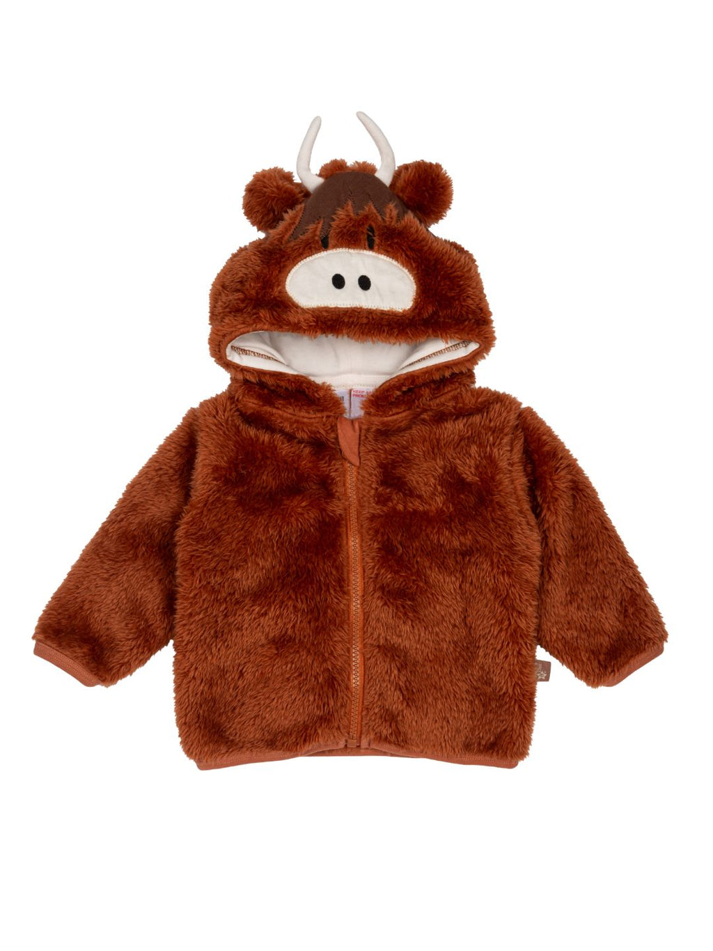 Junior Neutral Highland Cow Hoodie