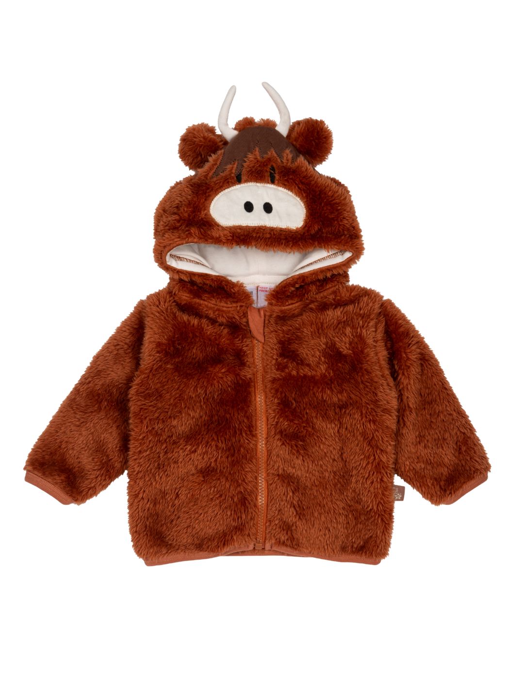 Junior Neutral Highland Cow Hoodie