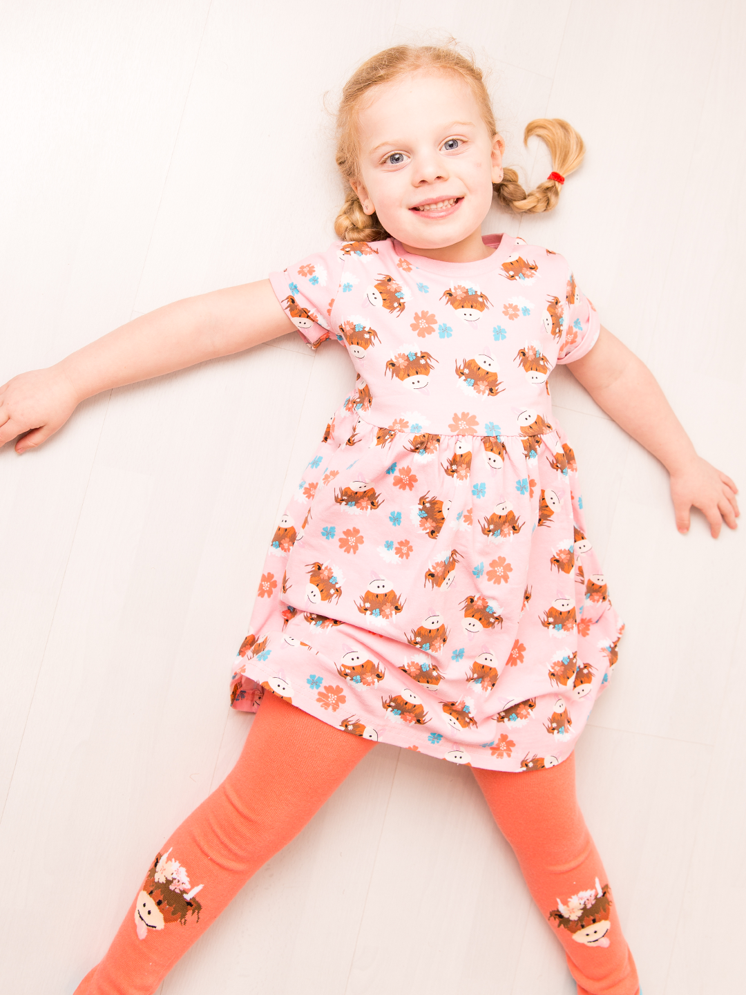 Bonnie Highland Cow Junior Leggings - Blade & Rose UK