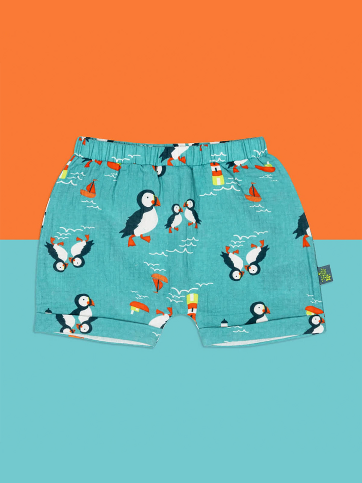 Kenzie the Puffin Muslin Shorts