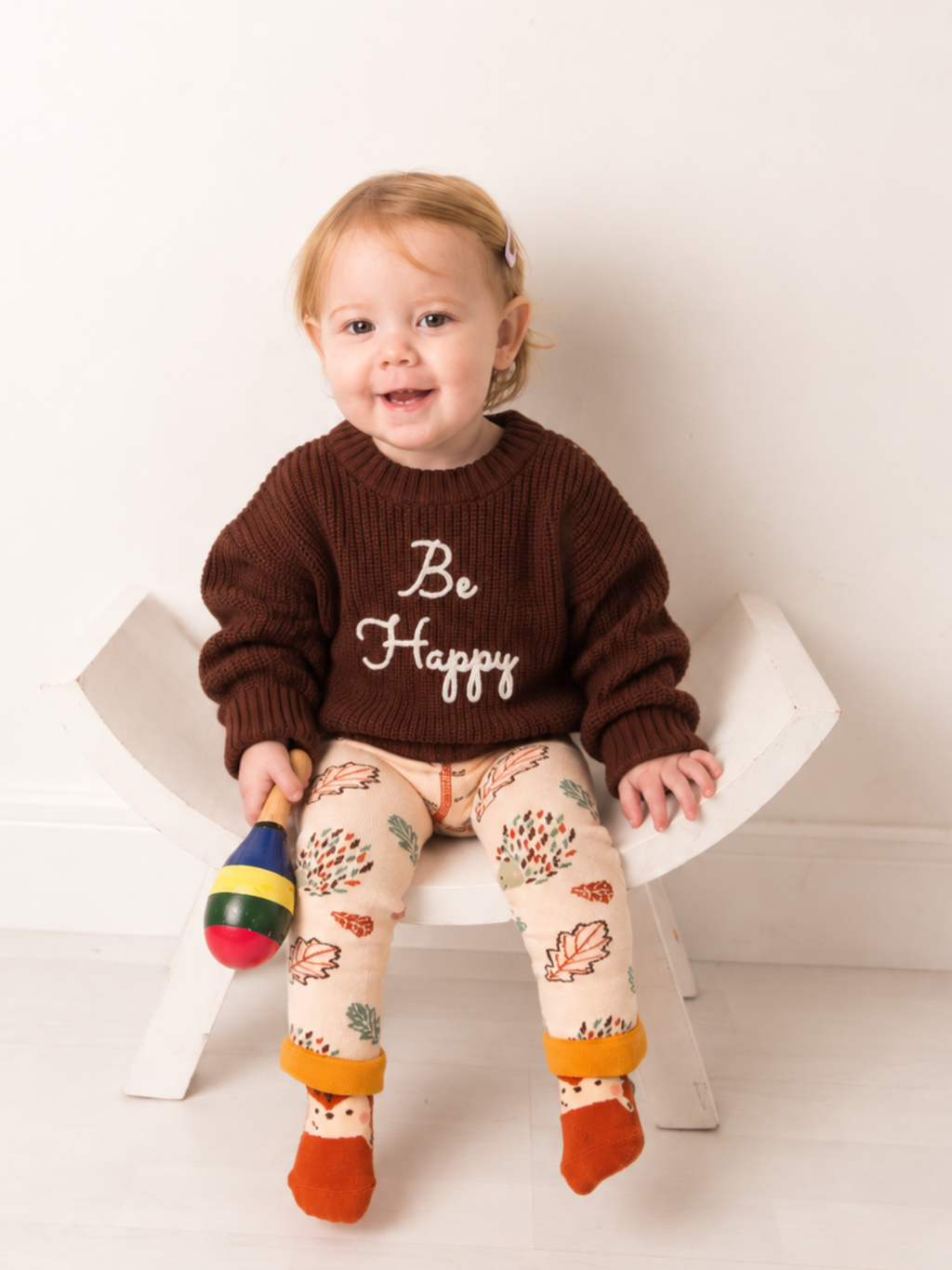 Be Happy Knitted Jumper