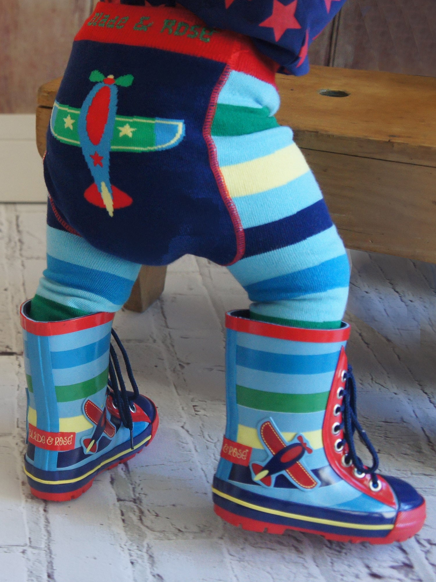 Plane Wellies - Blade & Rose UK