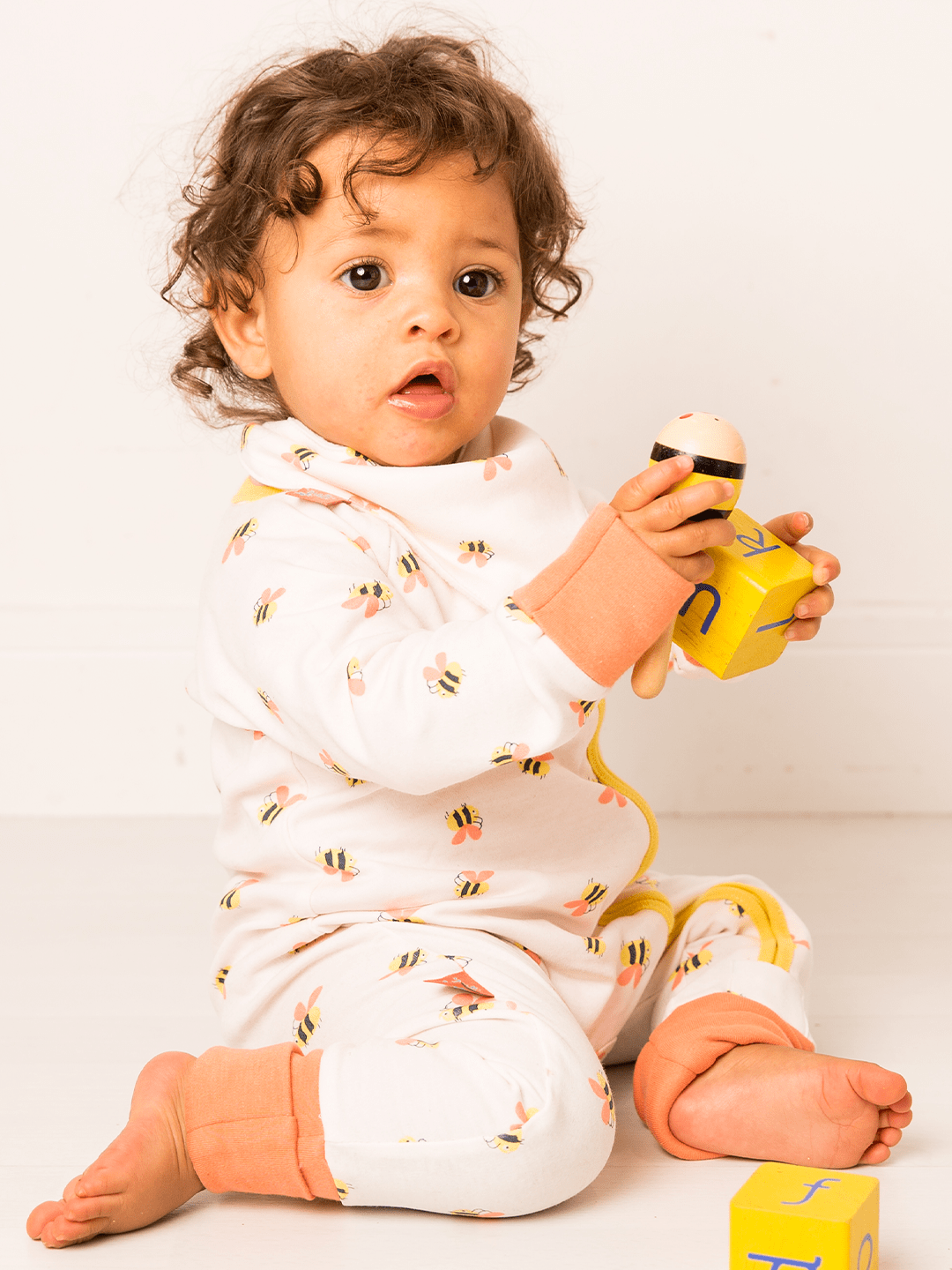 Honey Bee Zip-Up Romper Playsuit