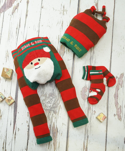 Red & Brown Knotted Hat 0-12 Months