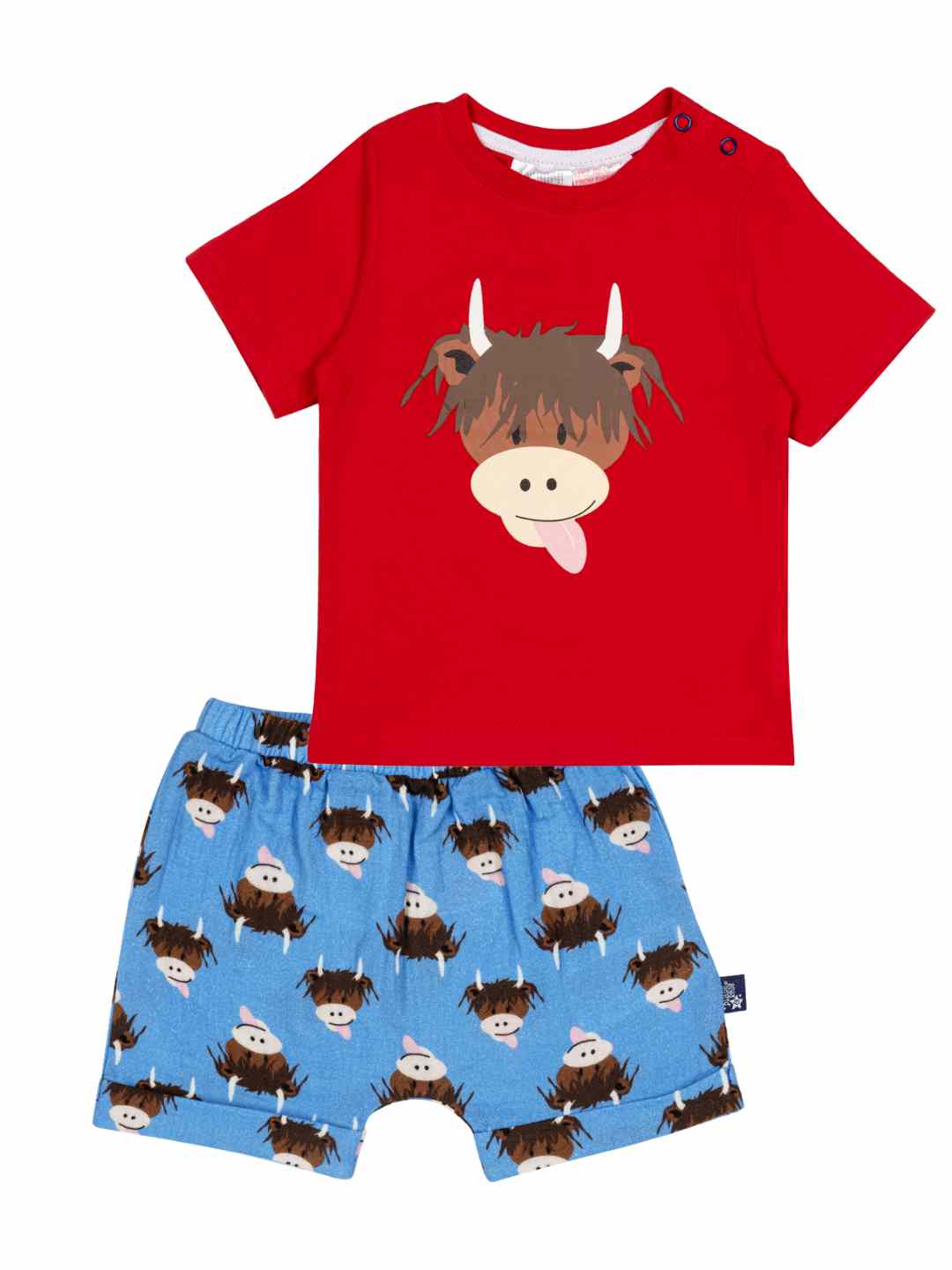 Hamish Highland Cow Muslin Shorts