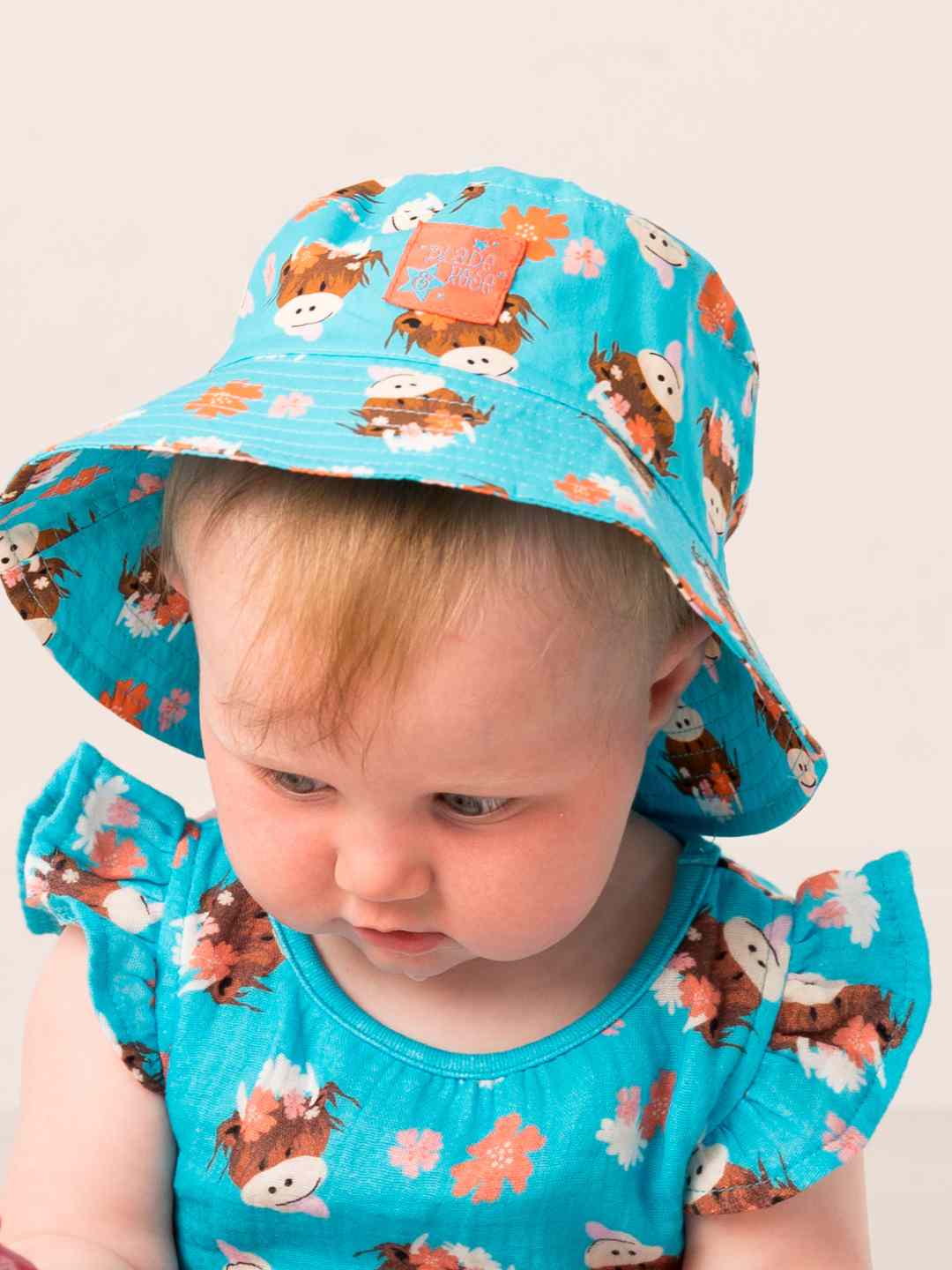 Bonnie Highland Cow Summer Hat