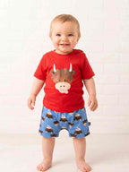 Hamish Highland Cow Muslin Shorts