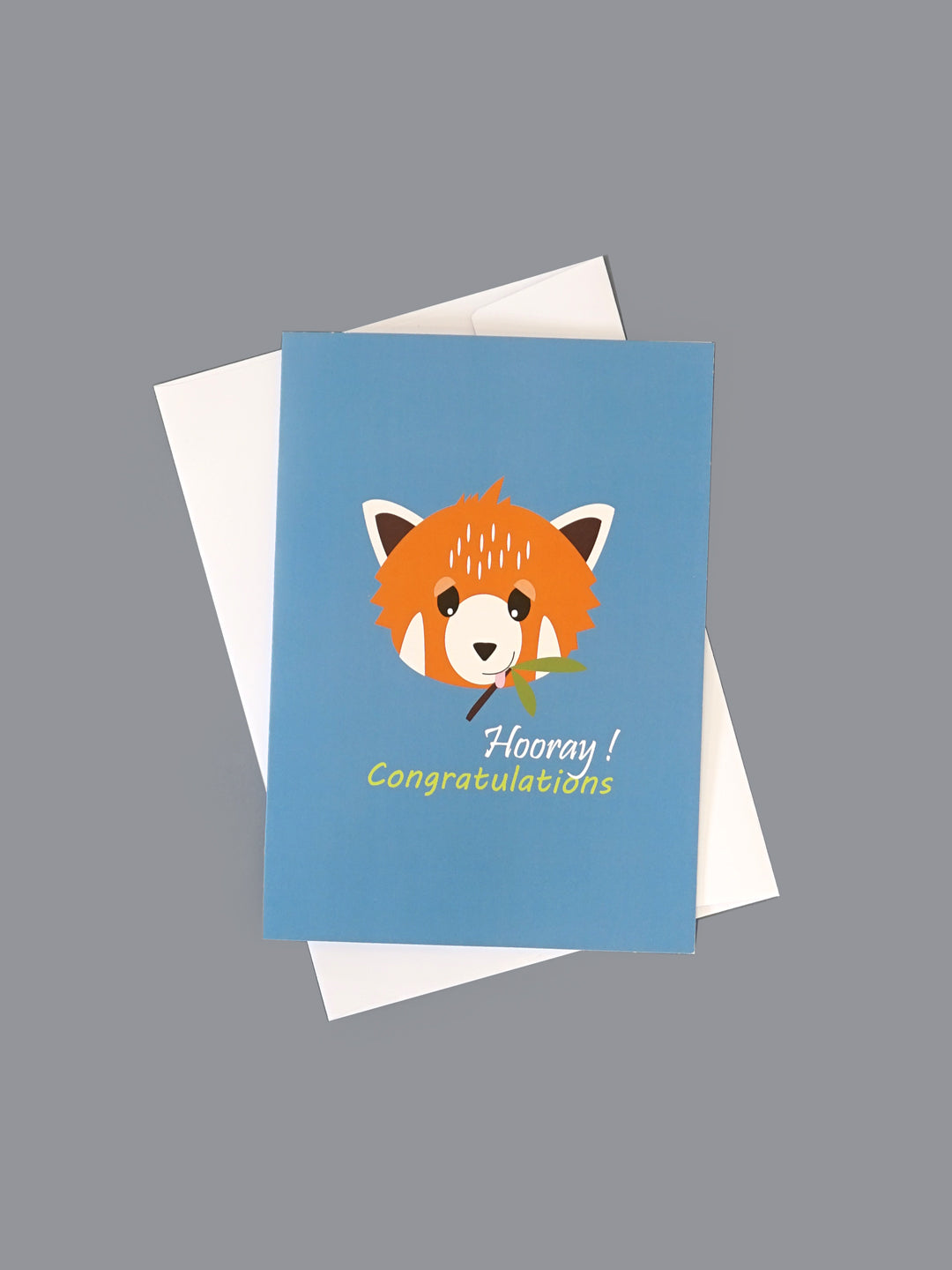 Chip the Red Panda Congratulations Card Blade & Rose UK