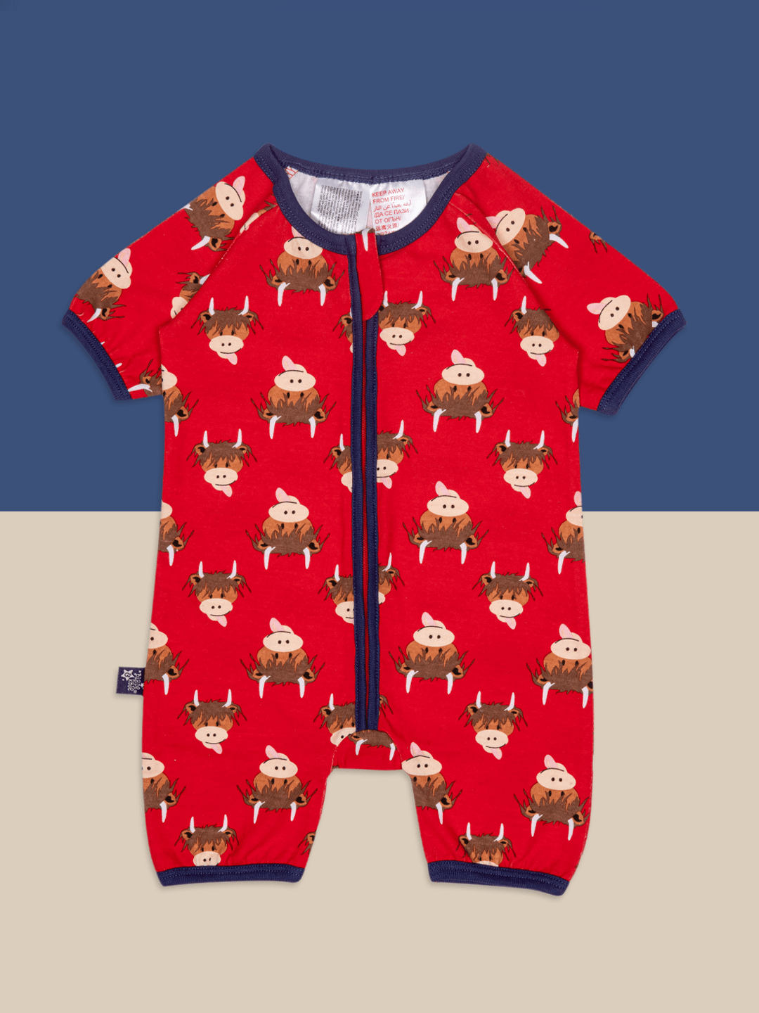 Hamish Highland Cow Summer Romper - Blade & Rose UK