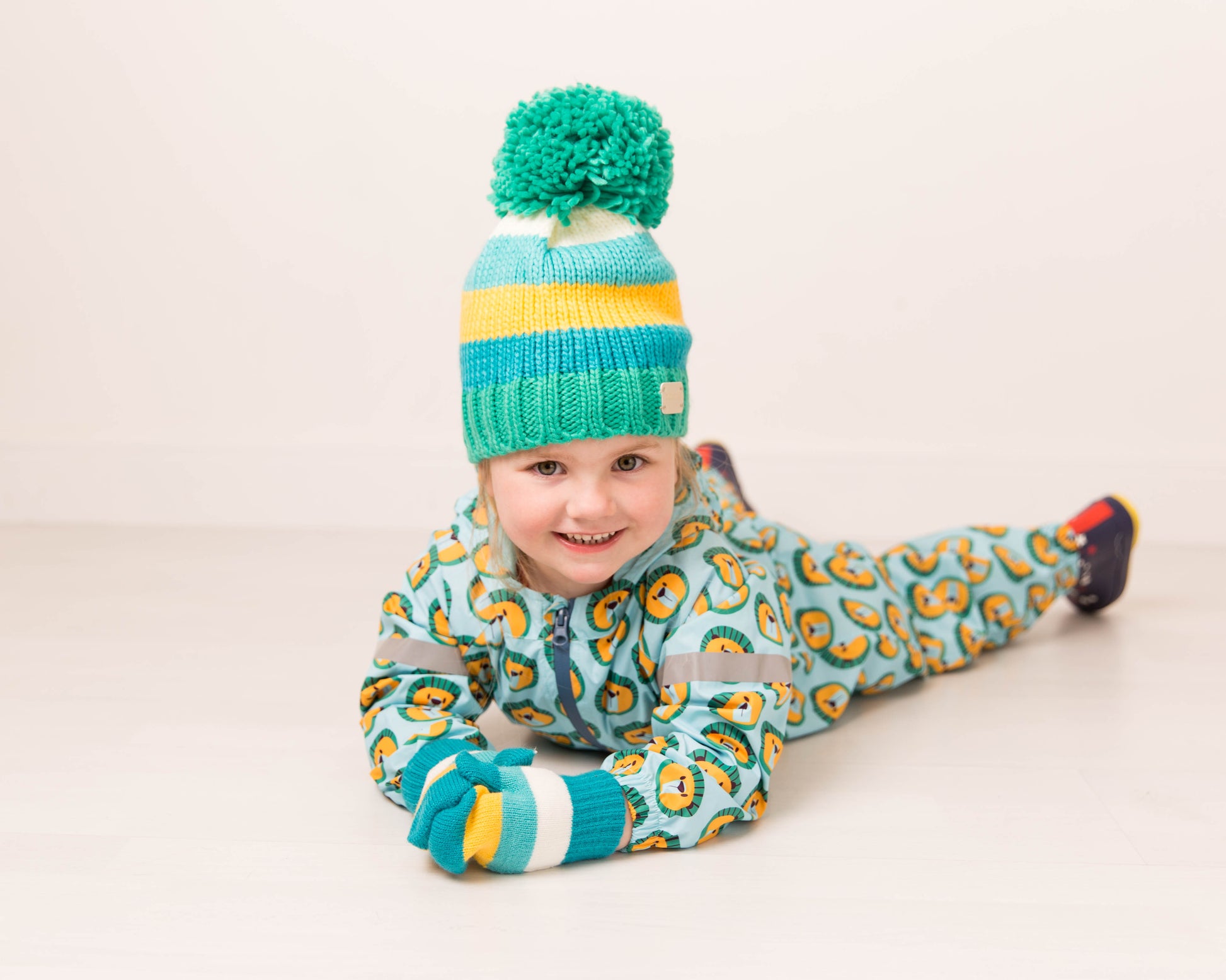 Green & Mustard Mittens Blade & Rose UK