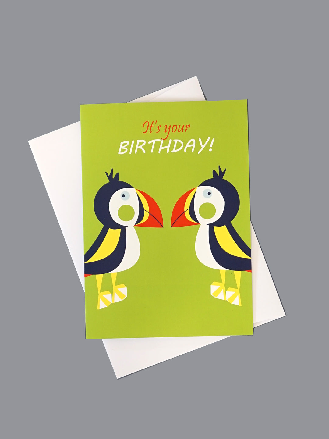 Finley Puffin Birthday Card