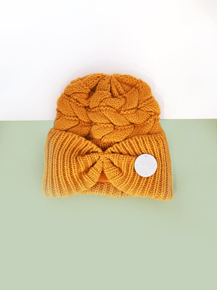 Mustard Bow Hat Outlet